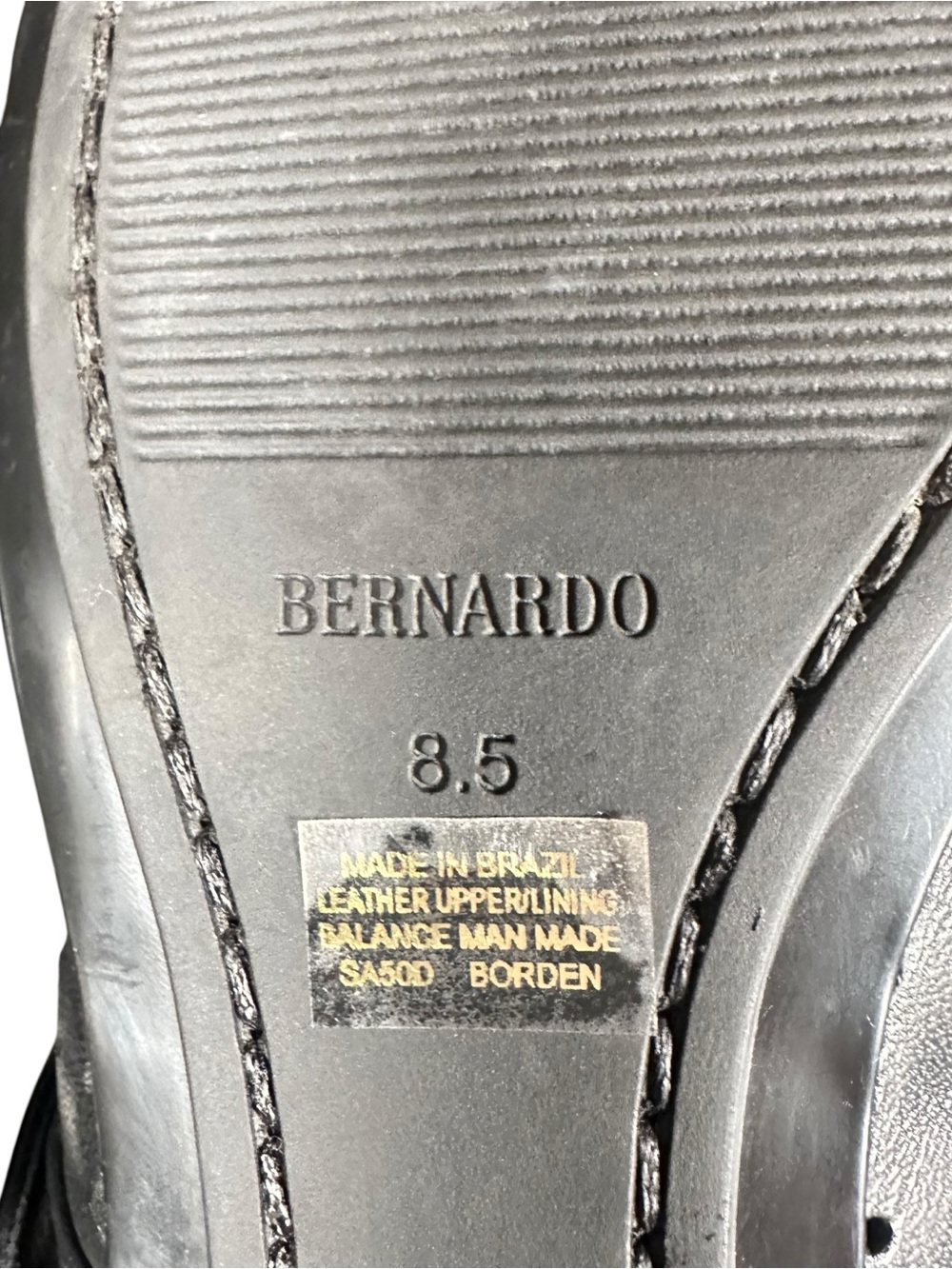 BERNARDO Borden Mary Jane Perforated Leather Buckled Flats - Picture 9 of 10